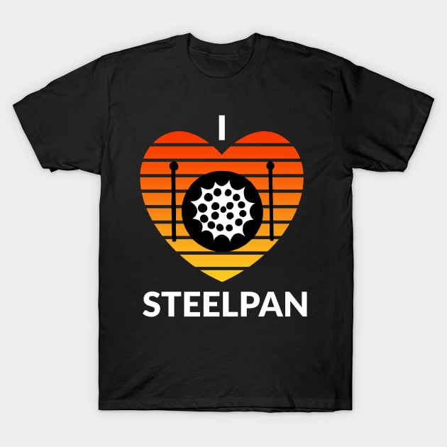 I Love Steelpan T-Shirt by coloringiship